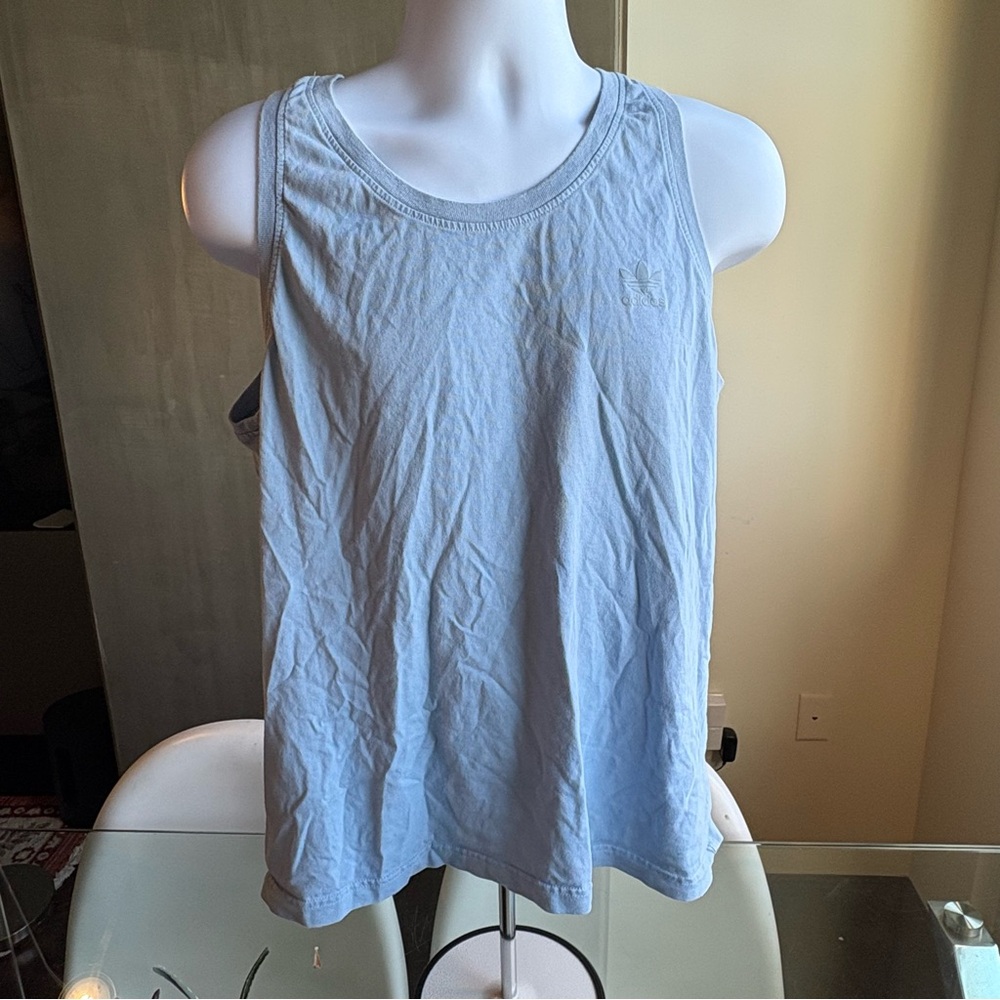 Baby Blue Men's Addidas Men’s Tank Top